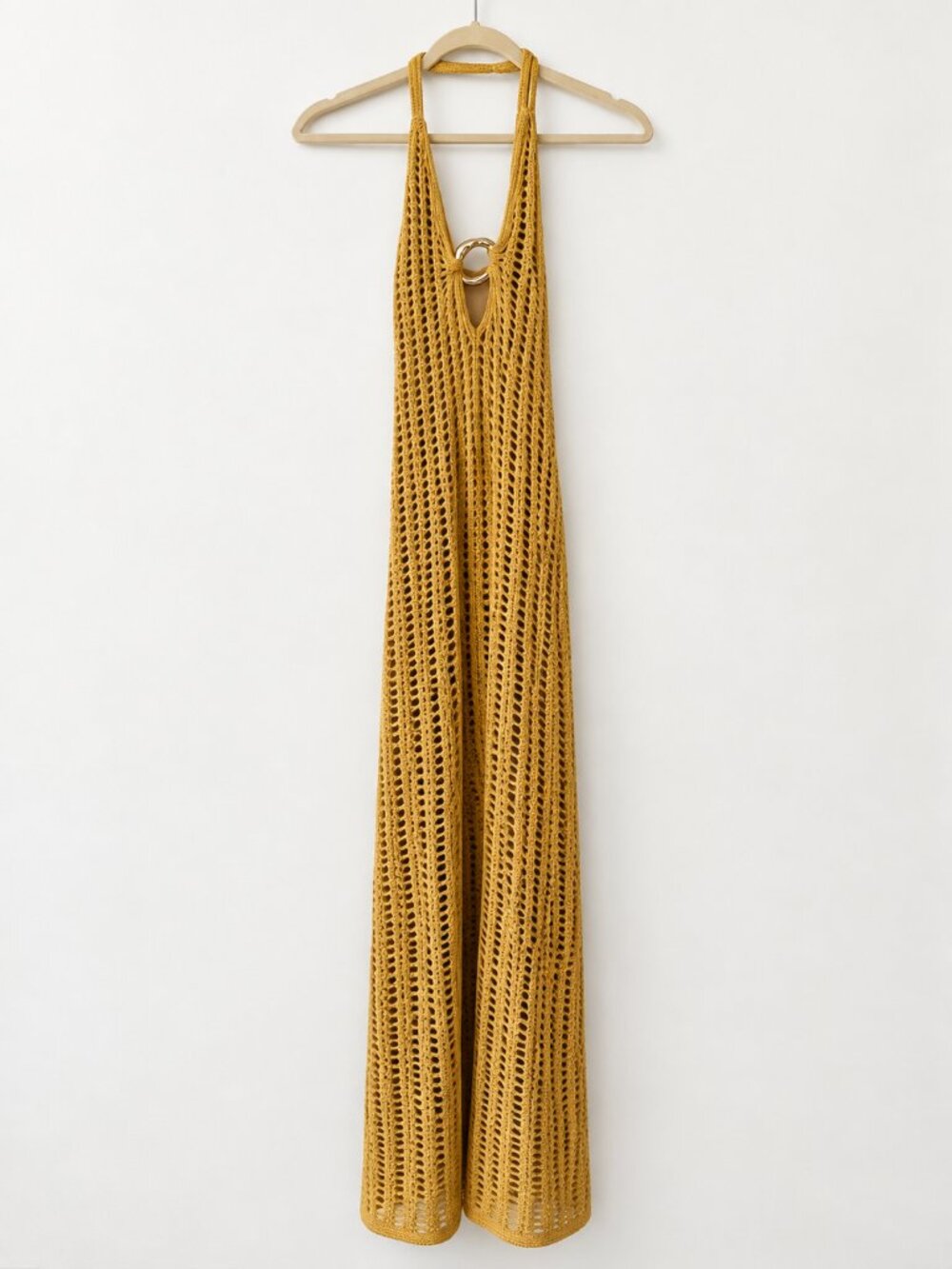 JLUXLABEL Oceanic Dream Crochet Maxi Dress XS NWT